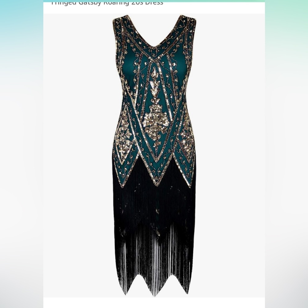 PrettyGuide Women's 1920s Flapper Dress Vintage Swing Fringed Gatsby Roaring - Picture 6 of 9